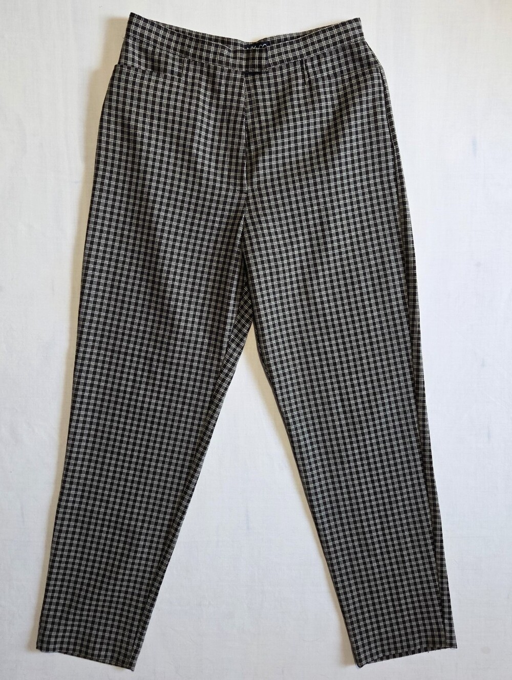 New York & Company High Waisted Plaid Checkered Trousers 12